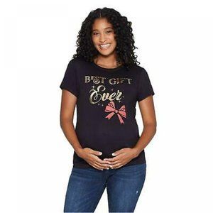 Isabel Maternity Christmas Best Gift Ever Tshirt L